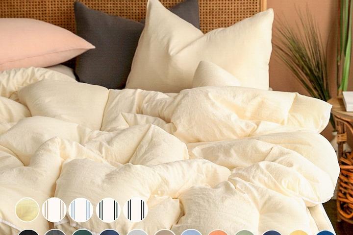 [최대15%쿠폰+사은품] 부드러운 카스테라 워싱 항균 옥수수솜 간절기/사계절 차렵이불세트