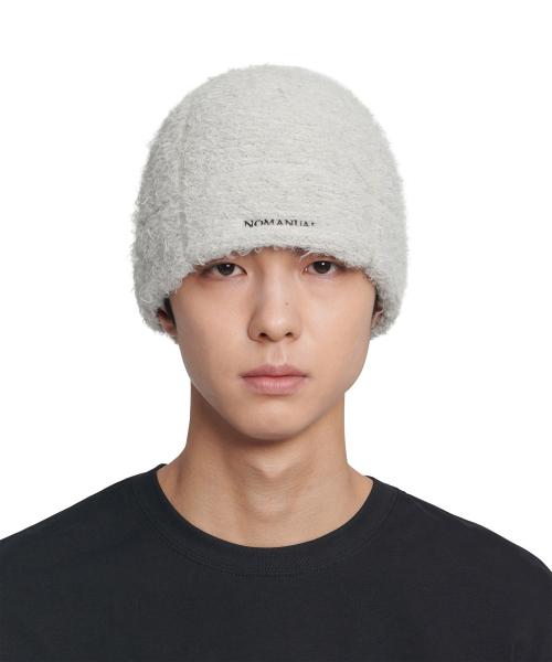 NEST HAIRY BEANIE - LIGHT GRAY