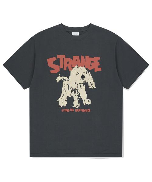 STRANGE PUPPY TEE CHARCOAL(MG2FMMT506A)
