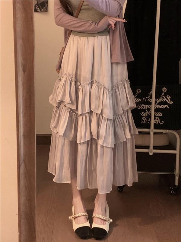 케이크 샤랄라 캉캉 롱스커트