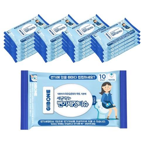 기본에 세균닦는 변기세정티슈 10p, 150 x 200 ..., 20개
