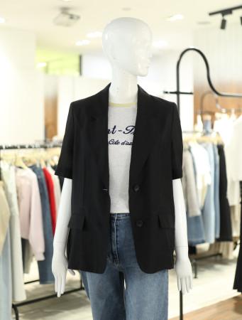 지컷 시스루 하프 싱글 자켓 7254210104