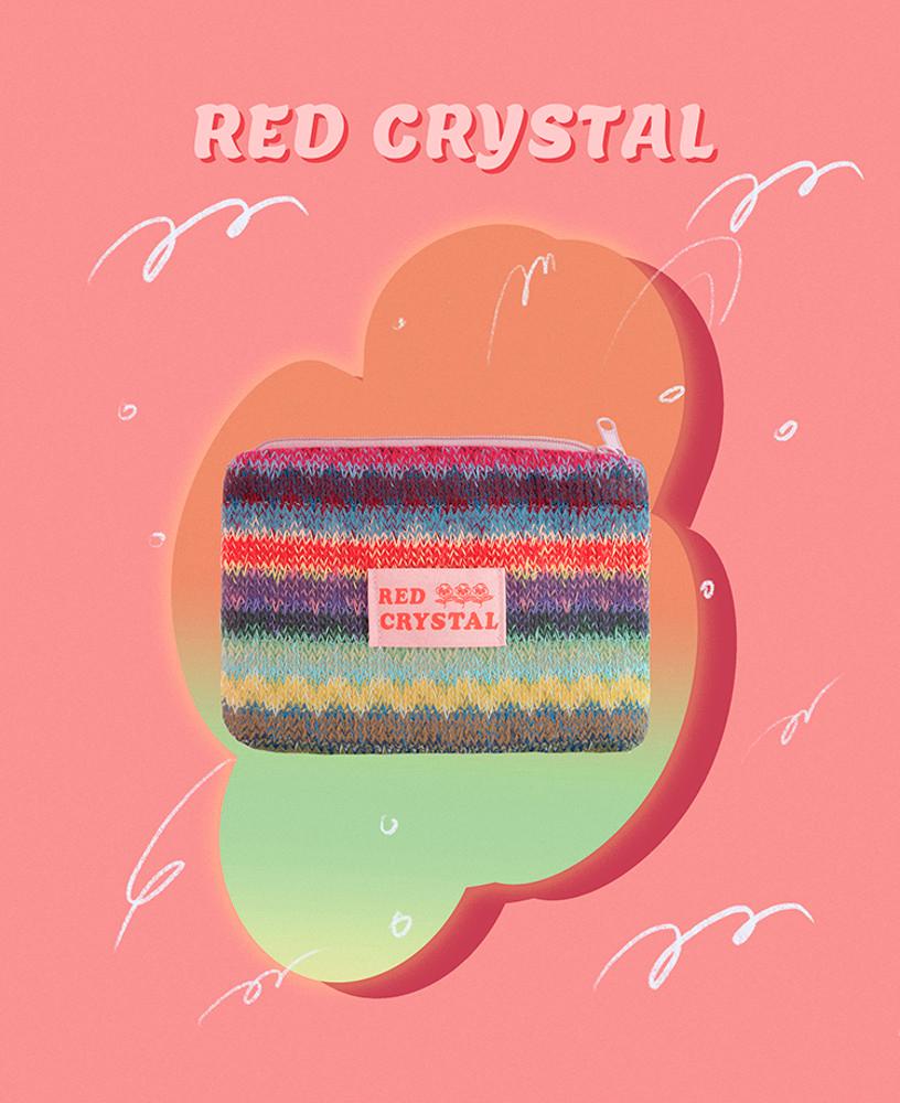 레드크리스탈 유니크 핸드메이드 선라이트 위빙 파우치 2color