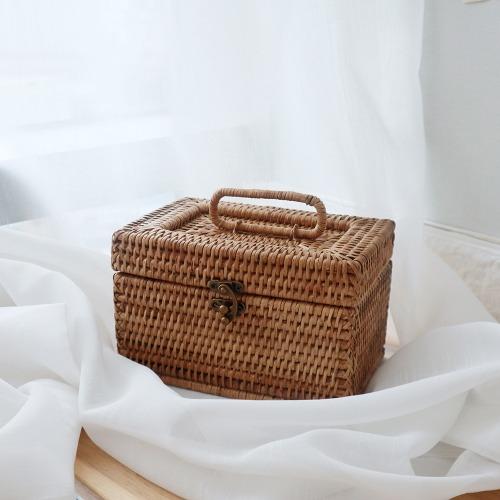 픽홈 라탄정리함 라틴 사각 바구니 악세사리 소품 수납함