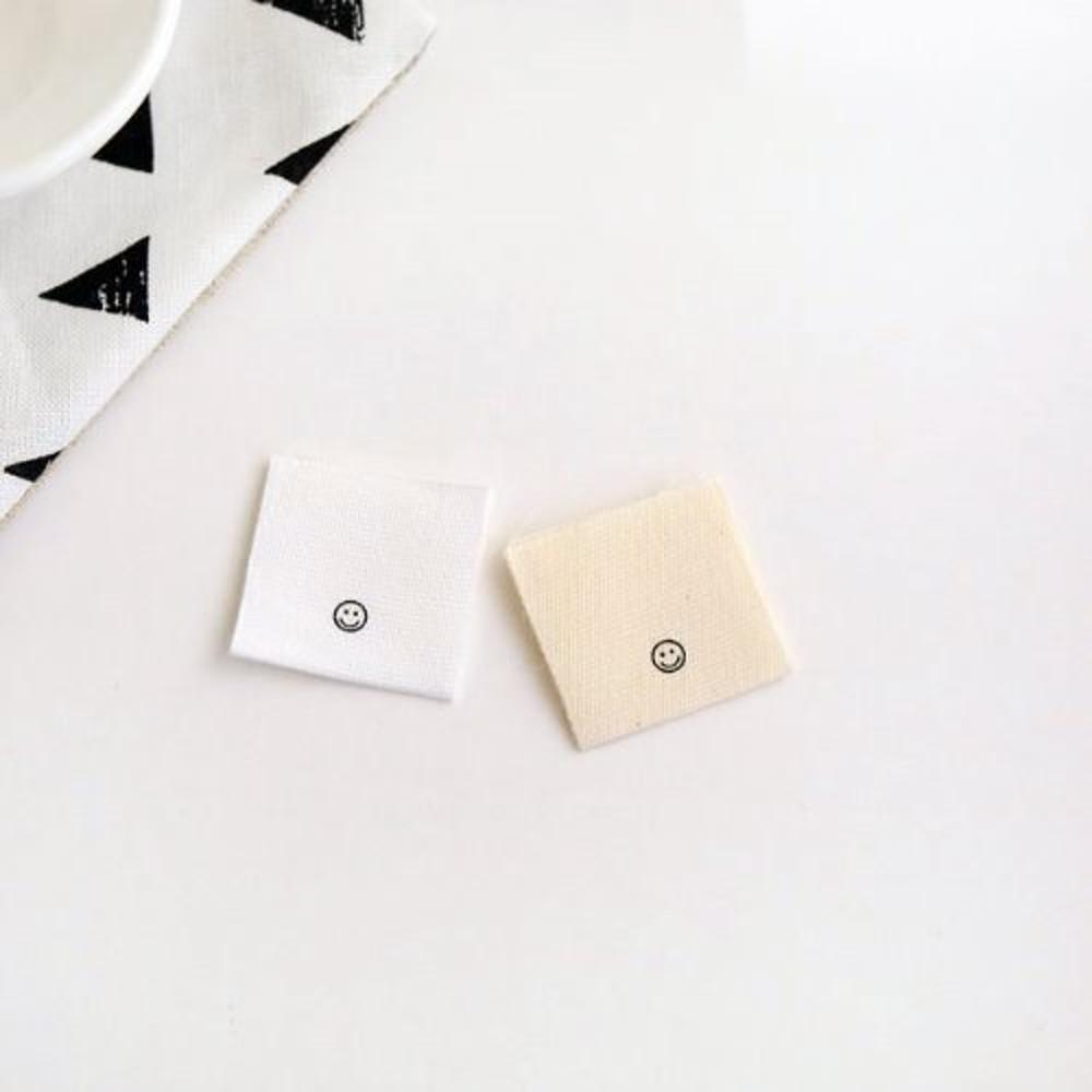 6개-끼움라벨) 스마일과오른손(2컬러)