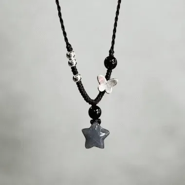 [🖤신상할인40%🖤/25일예배] 히포 빈티지 별 나비 목걸이 y2k