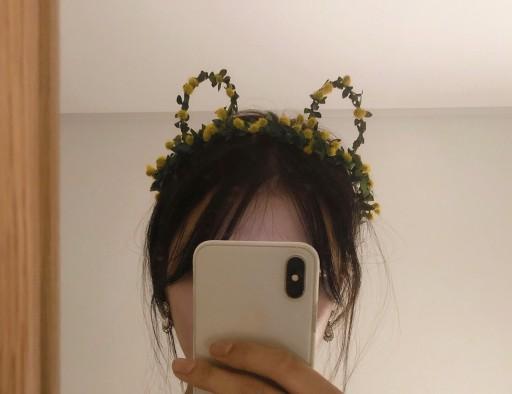 [인기] 미모사 토끼귀 화관 / 토끼머리띠 제주 스냅