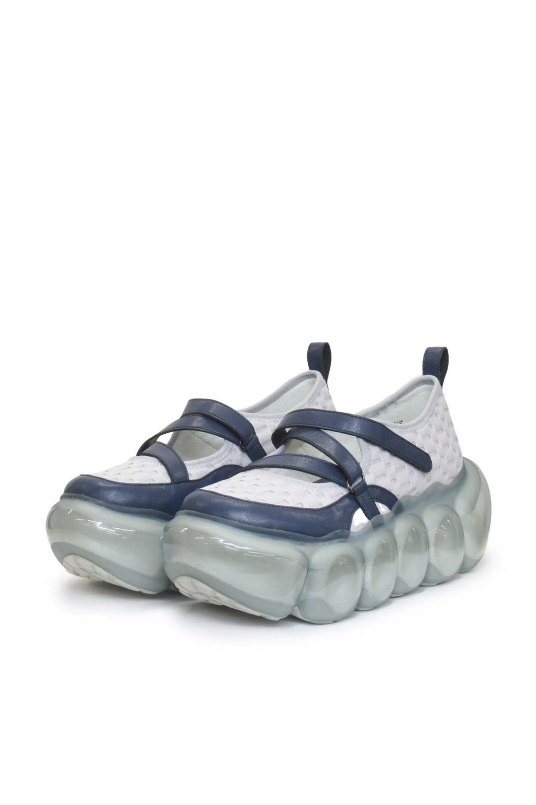 "Jewelry" Bubble Mary Jane / Gray - Gray / 37 (23.0 cm)