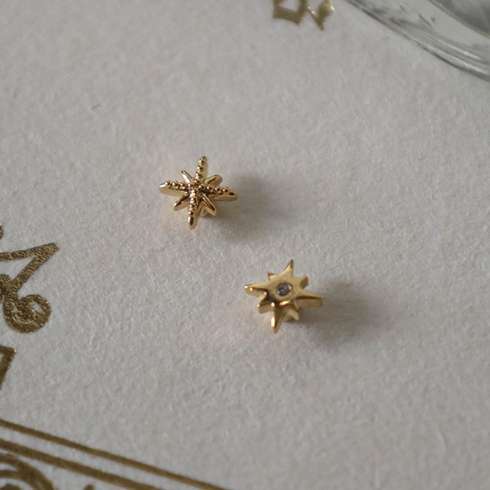 [피어싱/귀걸이] 바다별 스파클 피어싱 2종