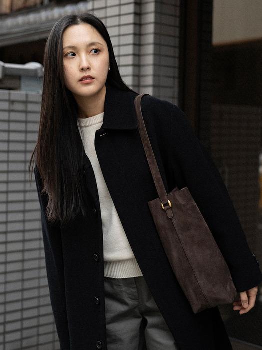 WREN BAG suede / dark brown