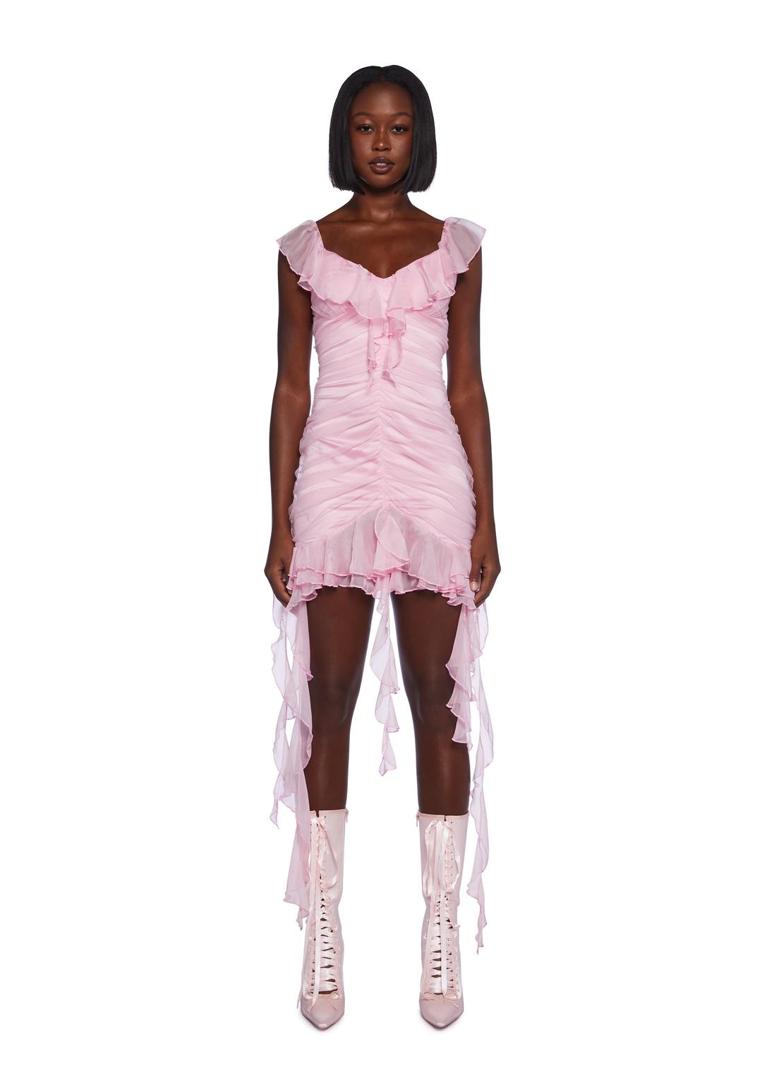 Romantic Mini Dress - PINK / XX-Small