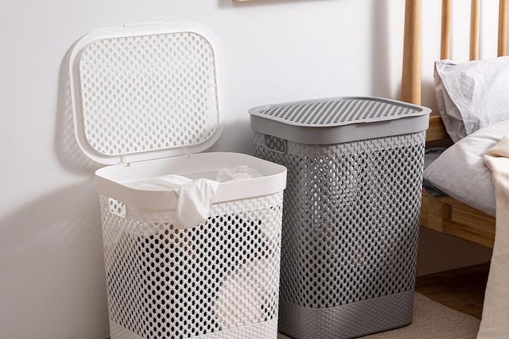 통기성이 좋은 대용량 세탁 빨래바구니 보관함 2color 2size (50L/60L)