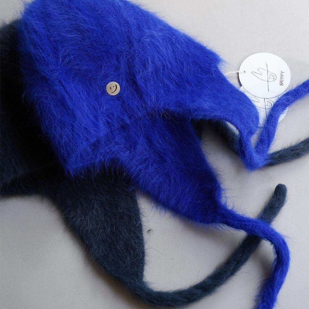 <HATPPY>Angora Knitwear Earplap Beanie 앙고라 이어플랩 비니