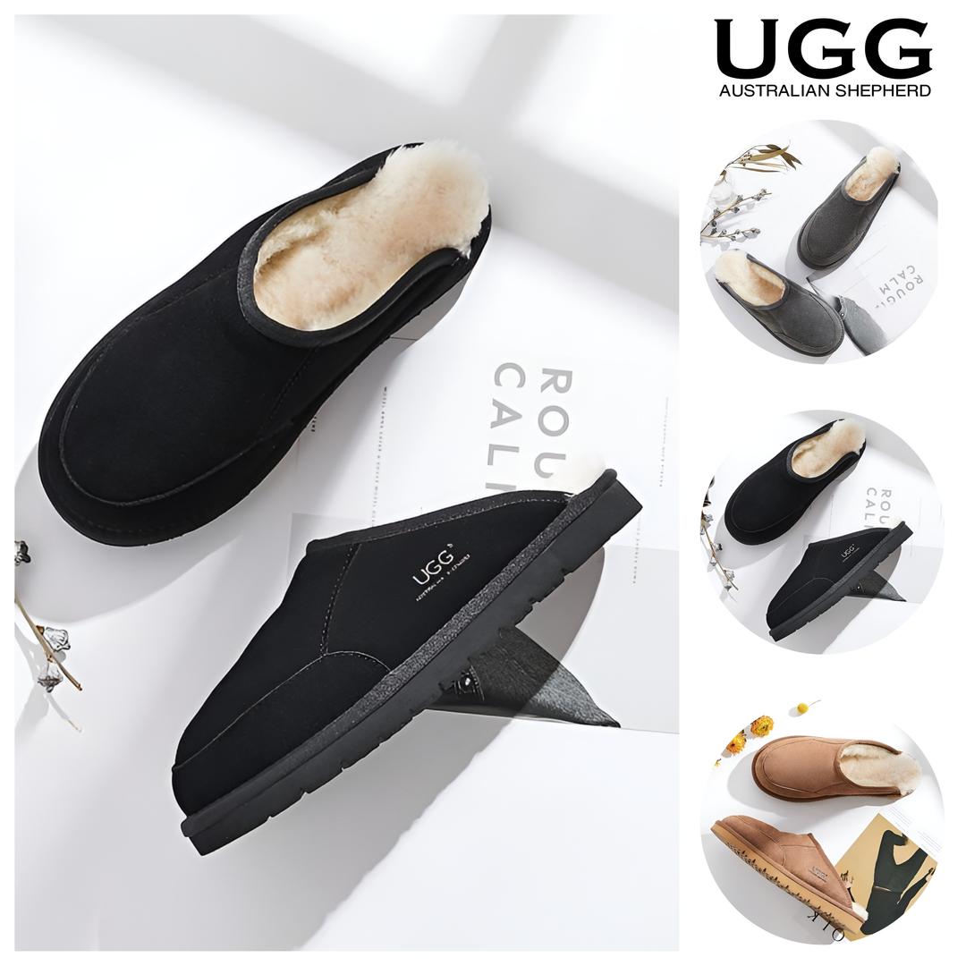 UGG 양털 남성 슬리퍼 호주 에버 브리드 실내 사무실 어그 블랙 체스트넛 그레이 AS15563