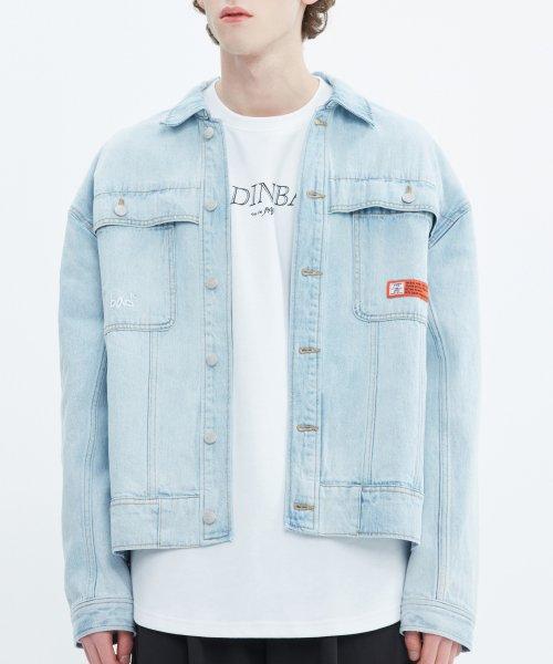백 포켓 데님 자켓_스카이 블루