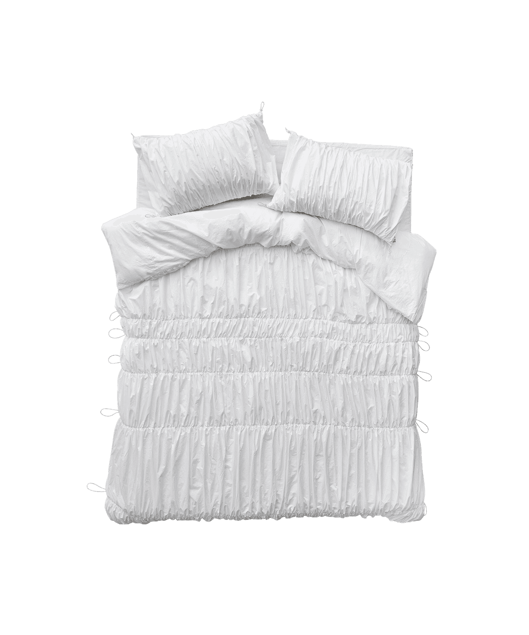 OJOS X GATA Big waves Duvet Cover / White