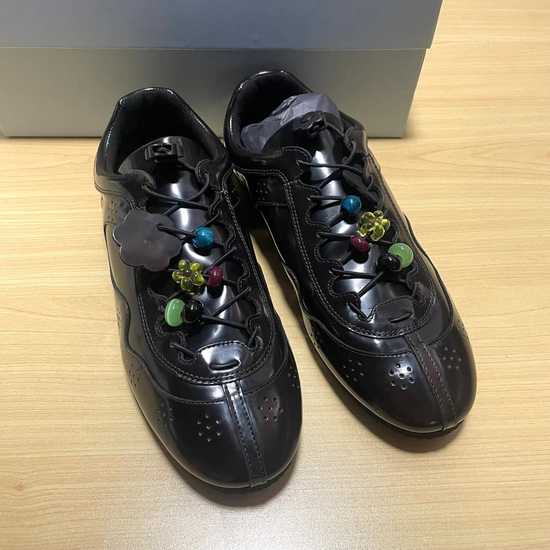 [38] 세실리아반센 블레이즈 비즈 스니커즈 브라운 | 후루츠패밀리