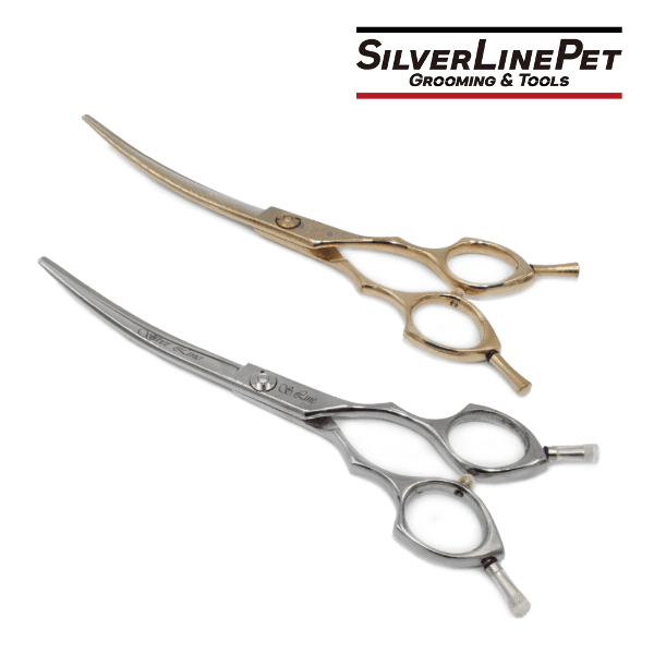 [MSC] 실버라인 슬림커브가위(6/6.5인치) 마무리용 얼굴컷 미용 크라운 머즐 다리봉