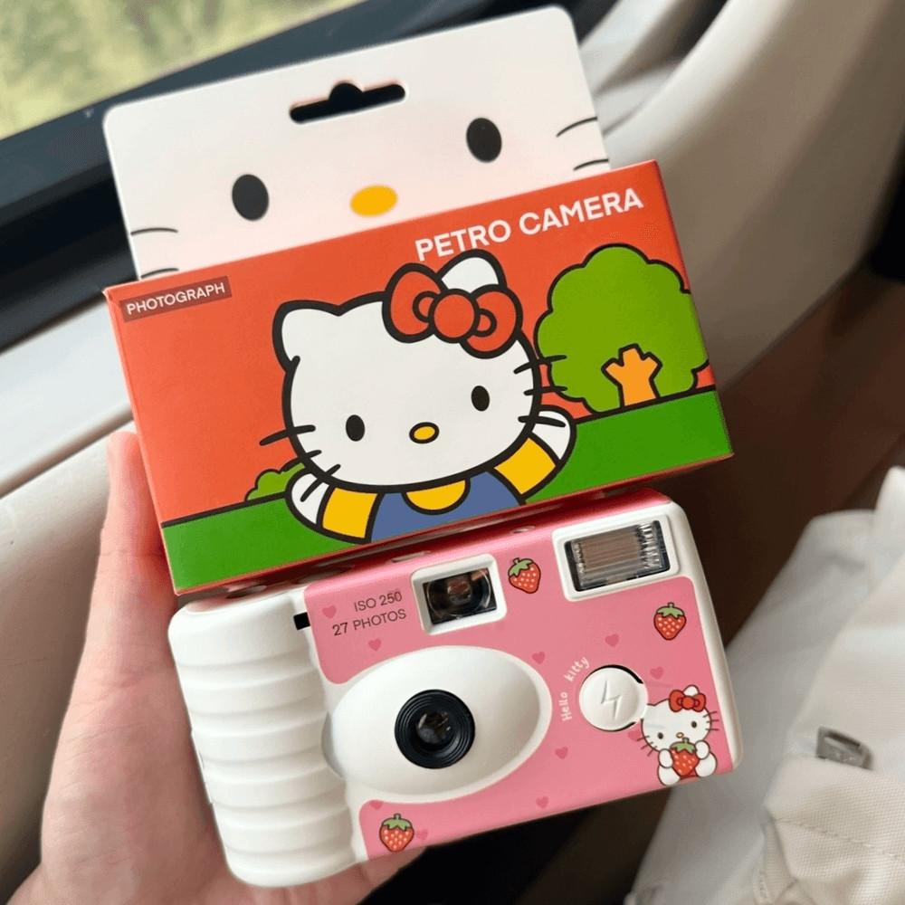 Let's Go Picnic 키티 일회용 필름 카메라 플래시 필카 6type : 악당하우스