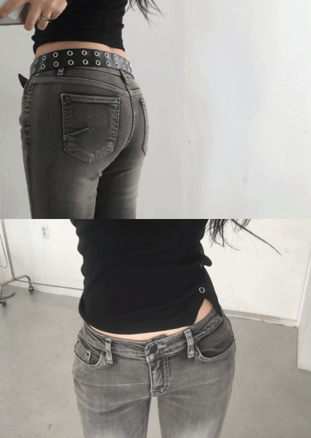 *(-3kg) 그레이시 로우 부츠컷 팬츠