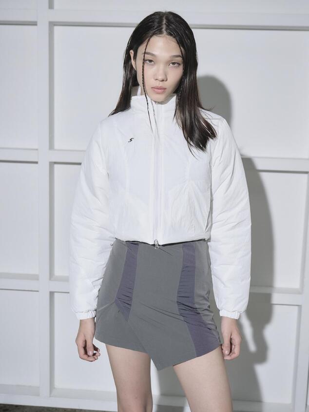 SYMBOL 2WAY PADDED JACKET [WHITE]