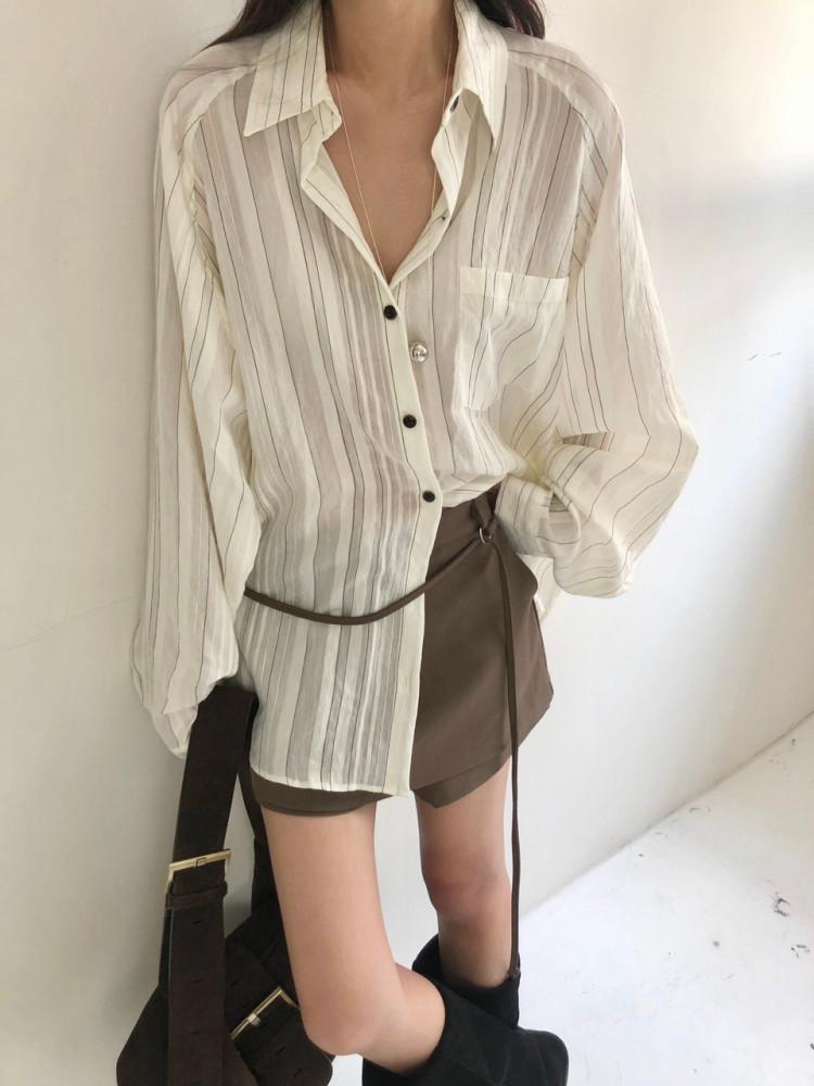 unique stripe shirt (2colors)