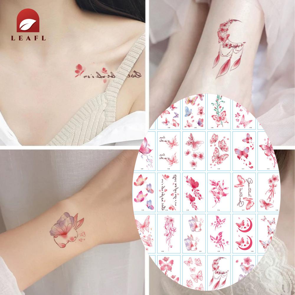 타투스티커 헤나 문신 꽃 수채화 30장세트2x