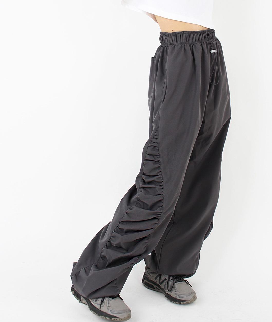 [HQ] shrring two way soft touch pants