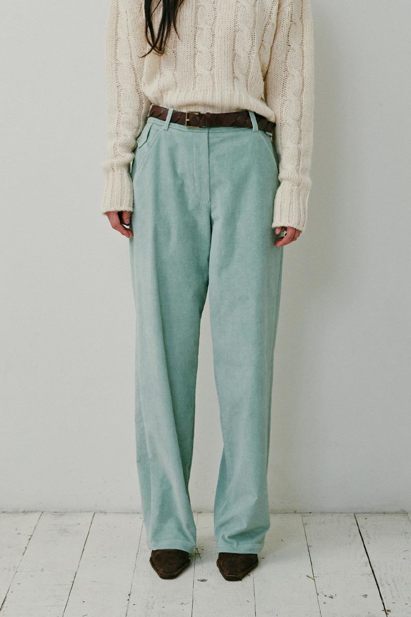 [예약배송 10/6] Merry flower pants Fade mint
