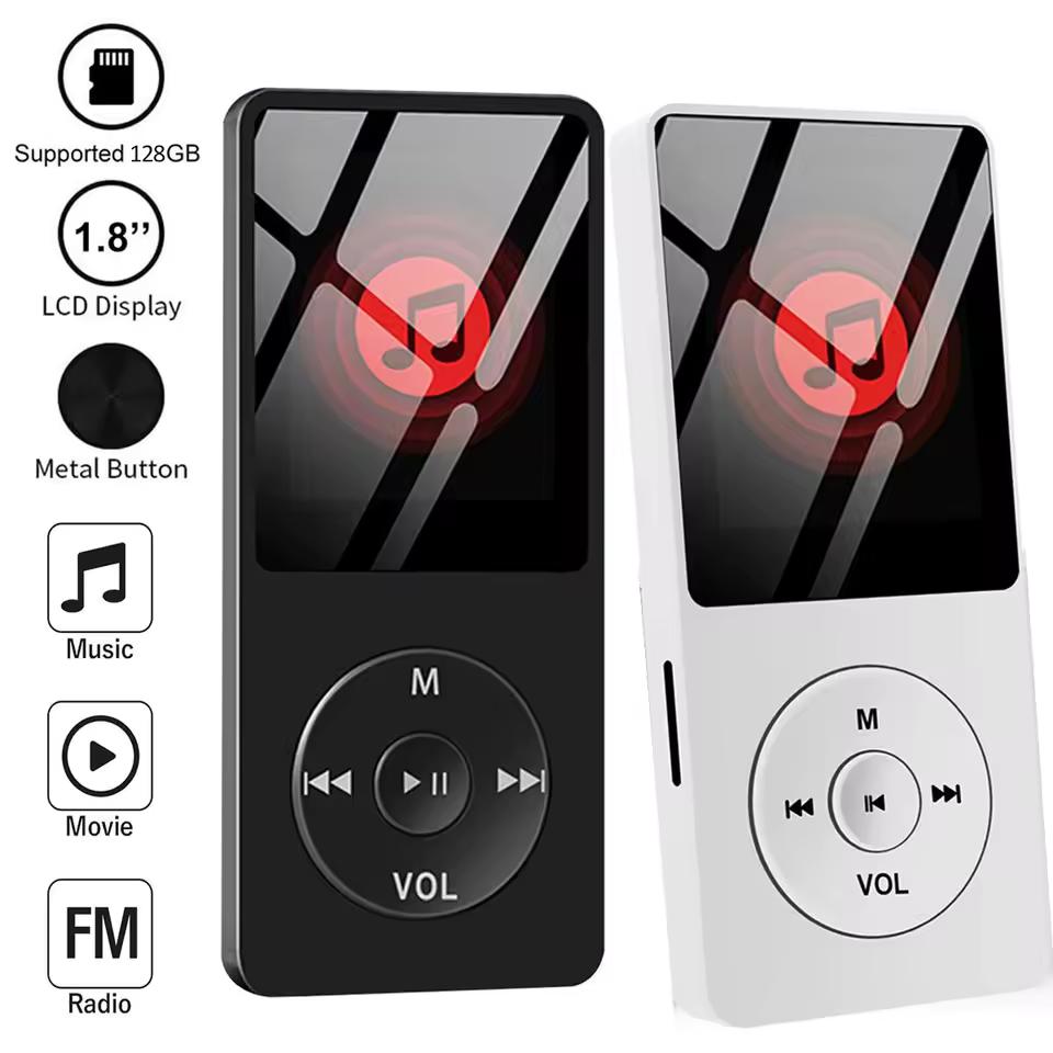 휴대용 미니 MP3 플레이어, 하이파이 뮤직 워크맨 4.0, 블루투스 지지대, 양방향 변속기, FM 라디오, 음성 녹음기, 전자책 자동 탐색