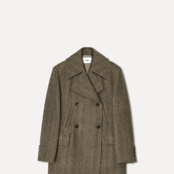 Eber double midline coat walnut