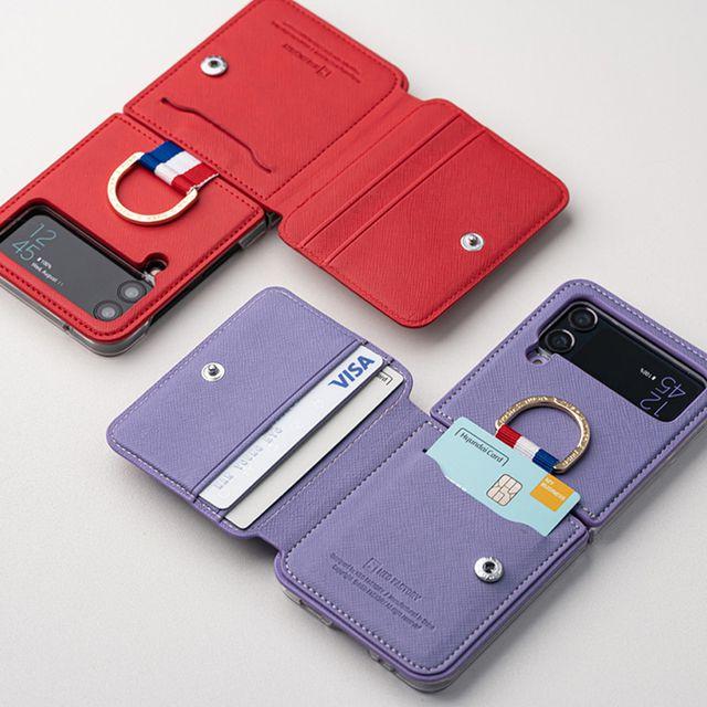 갤럭시Z플립3/4 뷔에프포켓 카드수납 지플립 제트플립 케이스