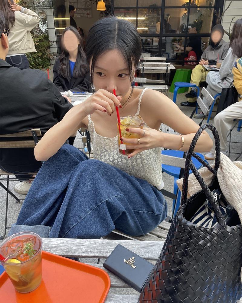 플라워 시스루 뷔스티에나시