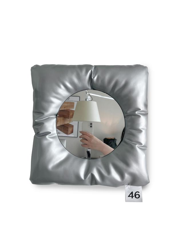포식스먼스 cushion mirror_silver - 위시버킷