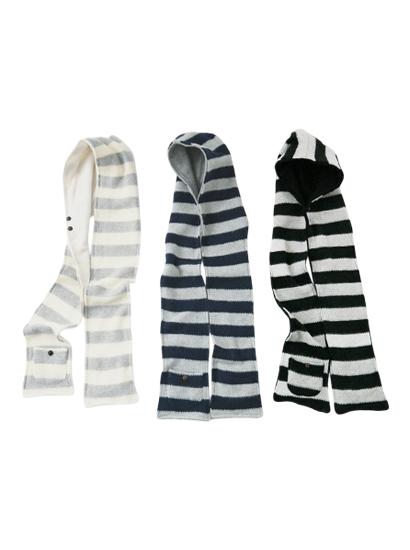 스트라이프 바라클라바 머플러 (3c)