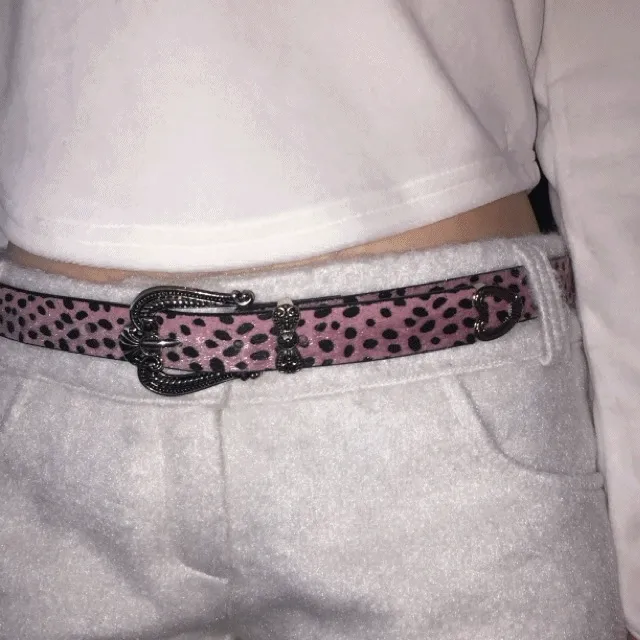 Leopard Western Belt [2color]