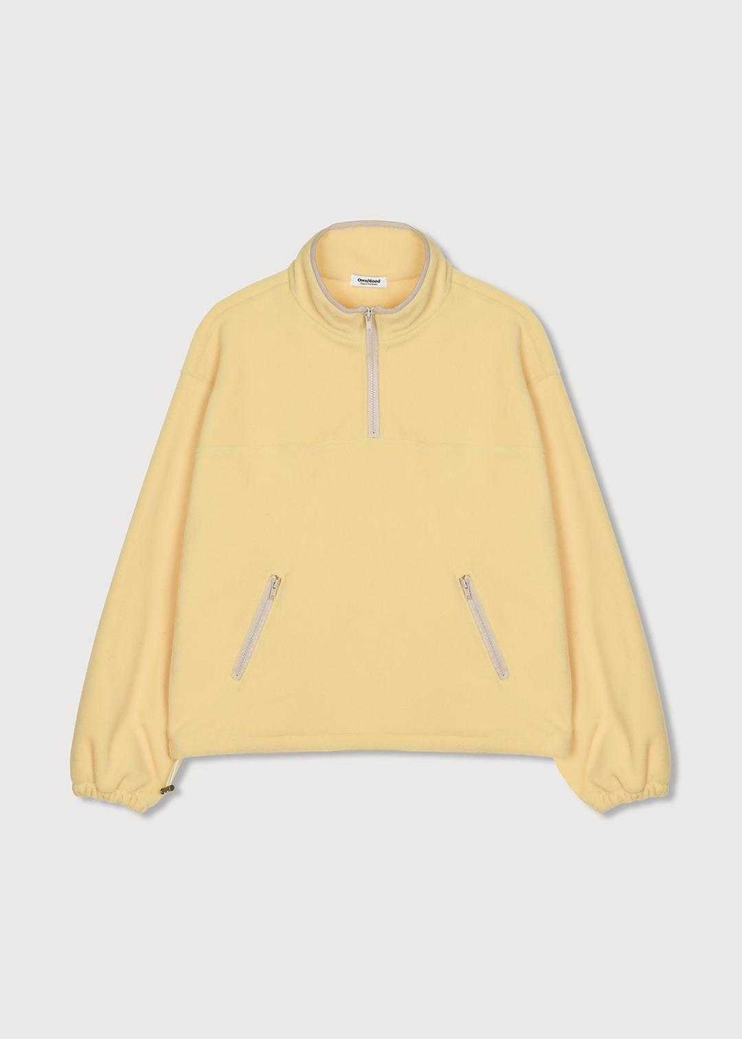 [4TH] OMD SOFT TONE FLEECE PULLOVER - LEMON