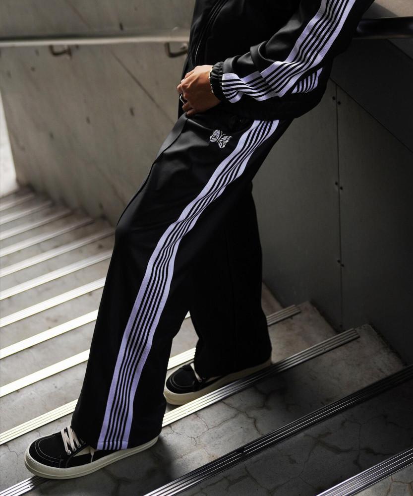 NEEDLES 니들스 × LHP 별주 TRACK PANT - SYNTHETIC LEATHER