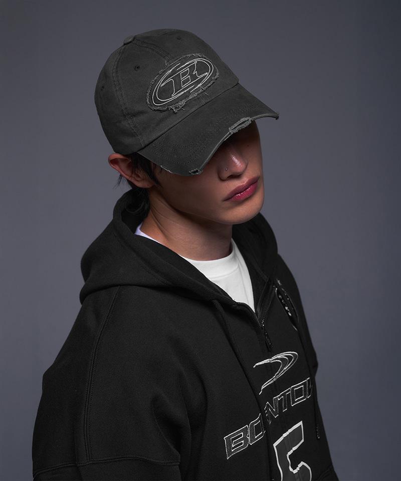 STROKE B PIGMENT BALL CAP [CHARCOAL]