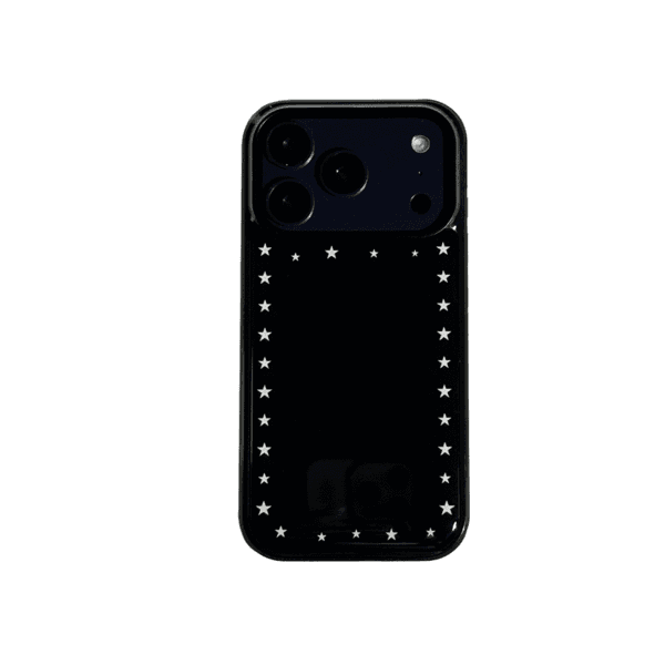 무수 은색별 에폭시 글라스 맥세이프 케이스