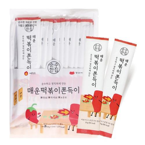순수한집 매운떡볶이쫀득이 쫀드기 간식 15개입