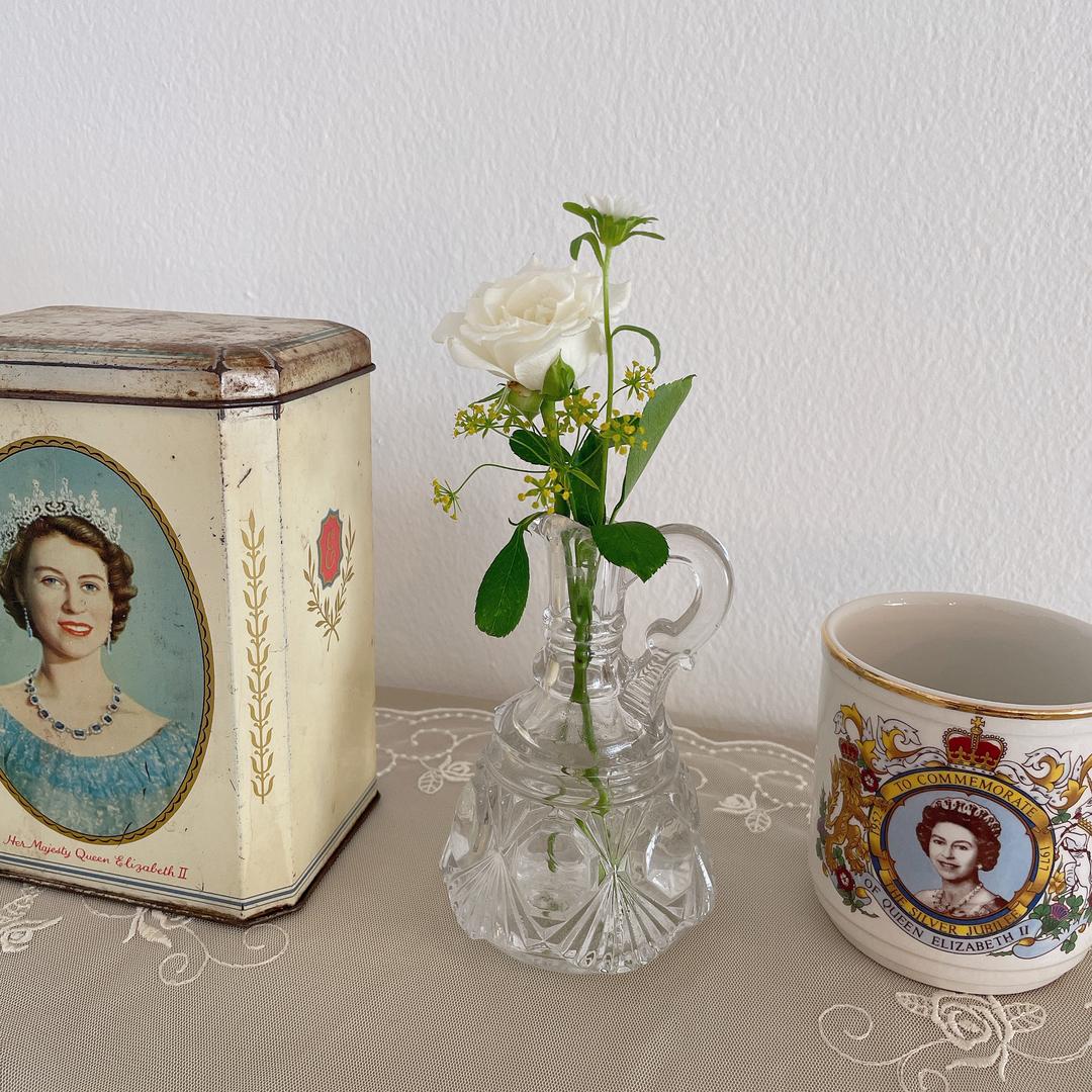 vintage crystal bottle