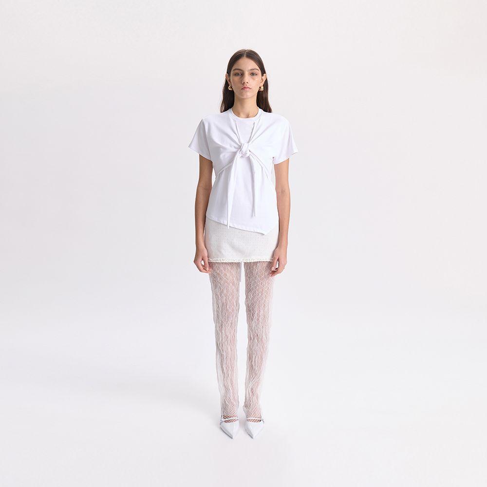 Layered Wrap Tee_White