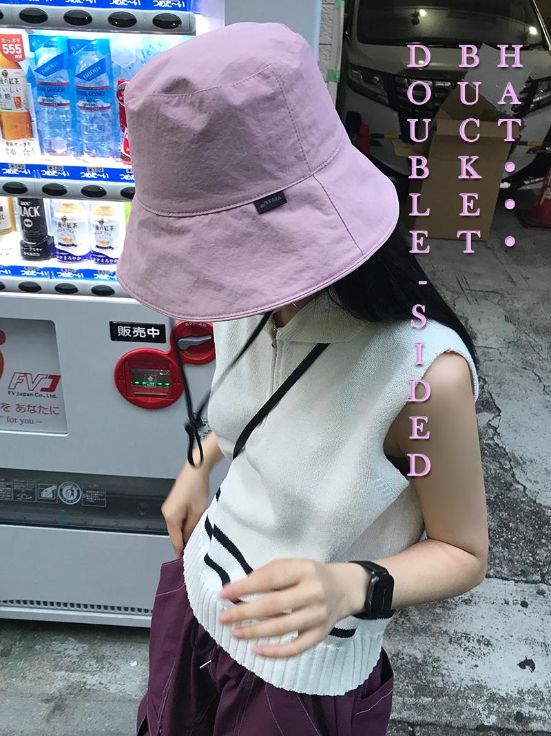 DOUBLE-SIDED BUCKET HAT (4color!)