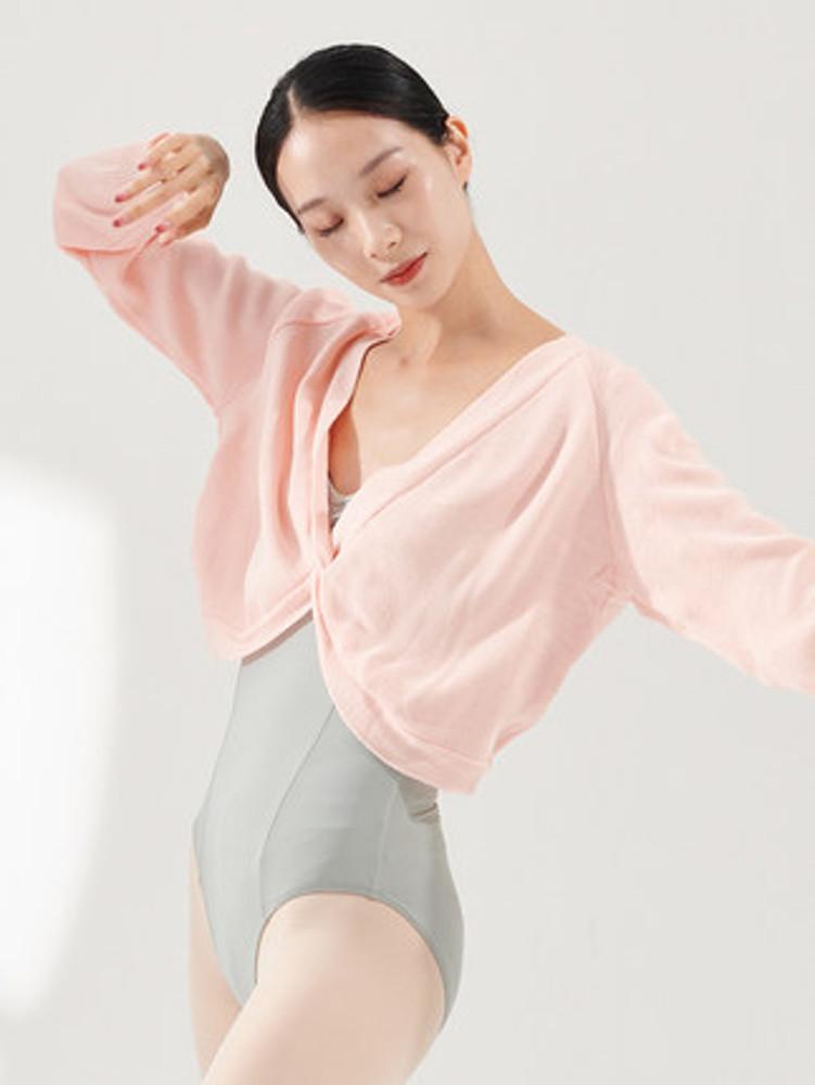 트위스트 니트 꼬임 브이넥 커버업 워머