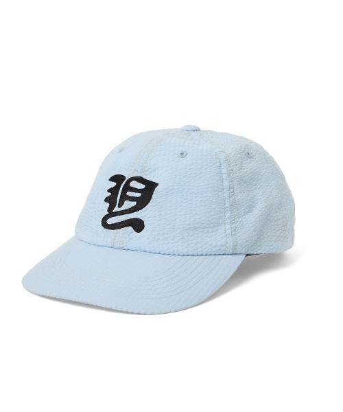 Y.E.S Washed Seersucker Cap Sky Blue
