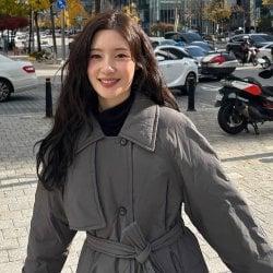 [정채연 착용]트렌치 롱 구스 다운 NEP5XHB02_13