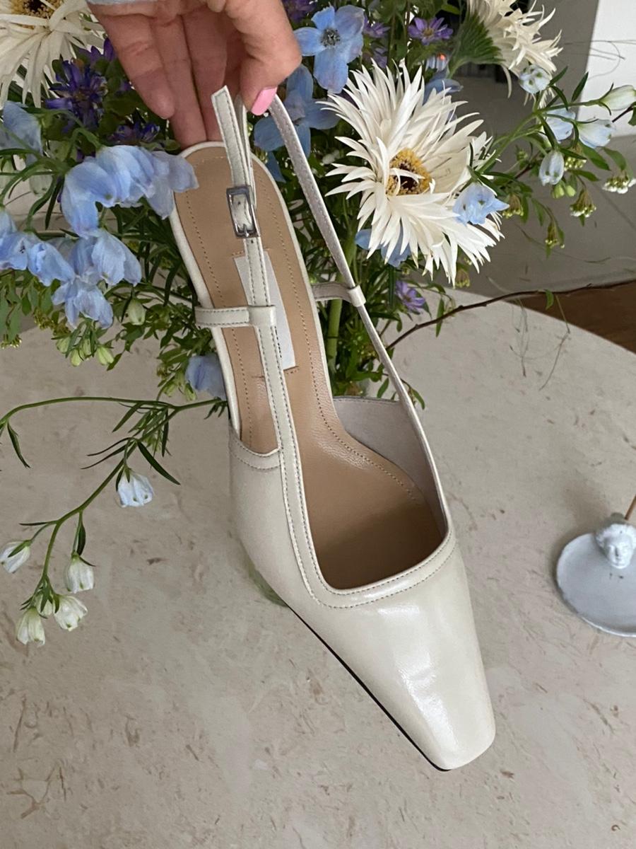 PONY KITTEN HEEL SLINGBACK