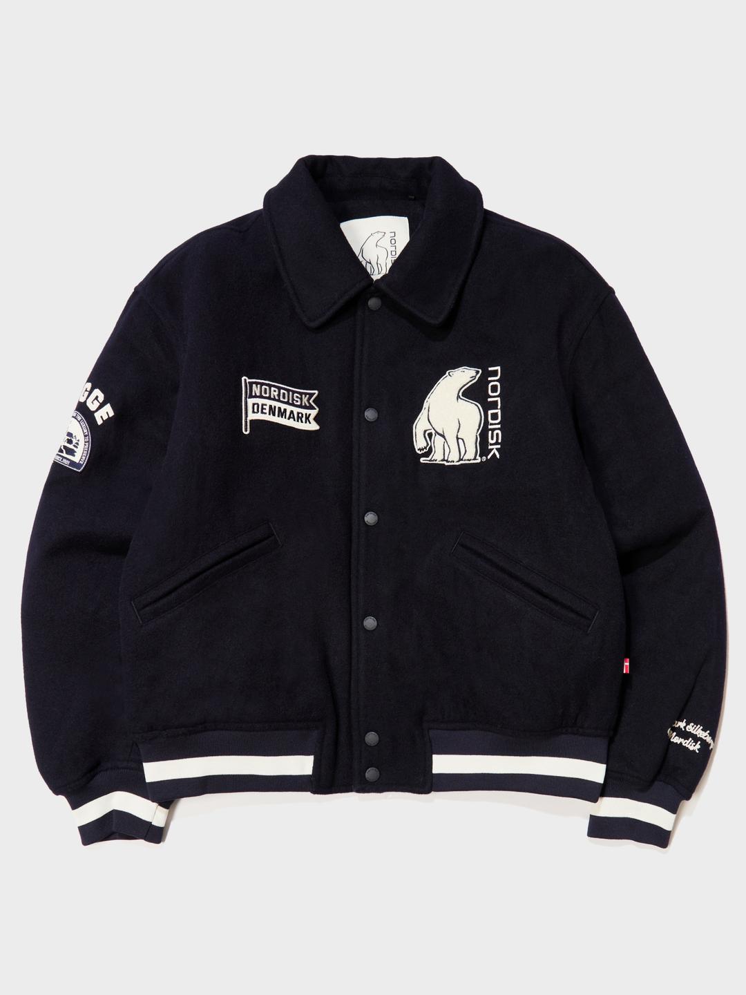 남성 노르디스크 캠프 바시티 자켓 (Navy)