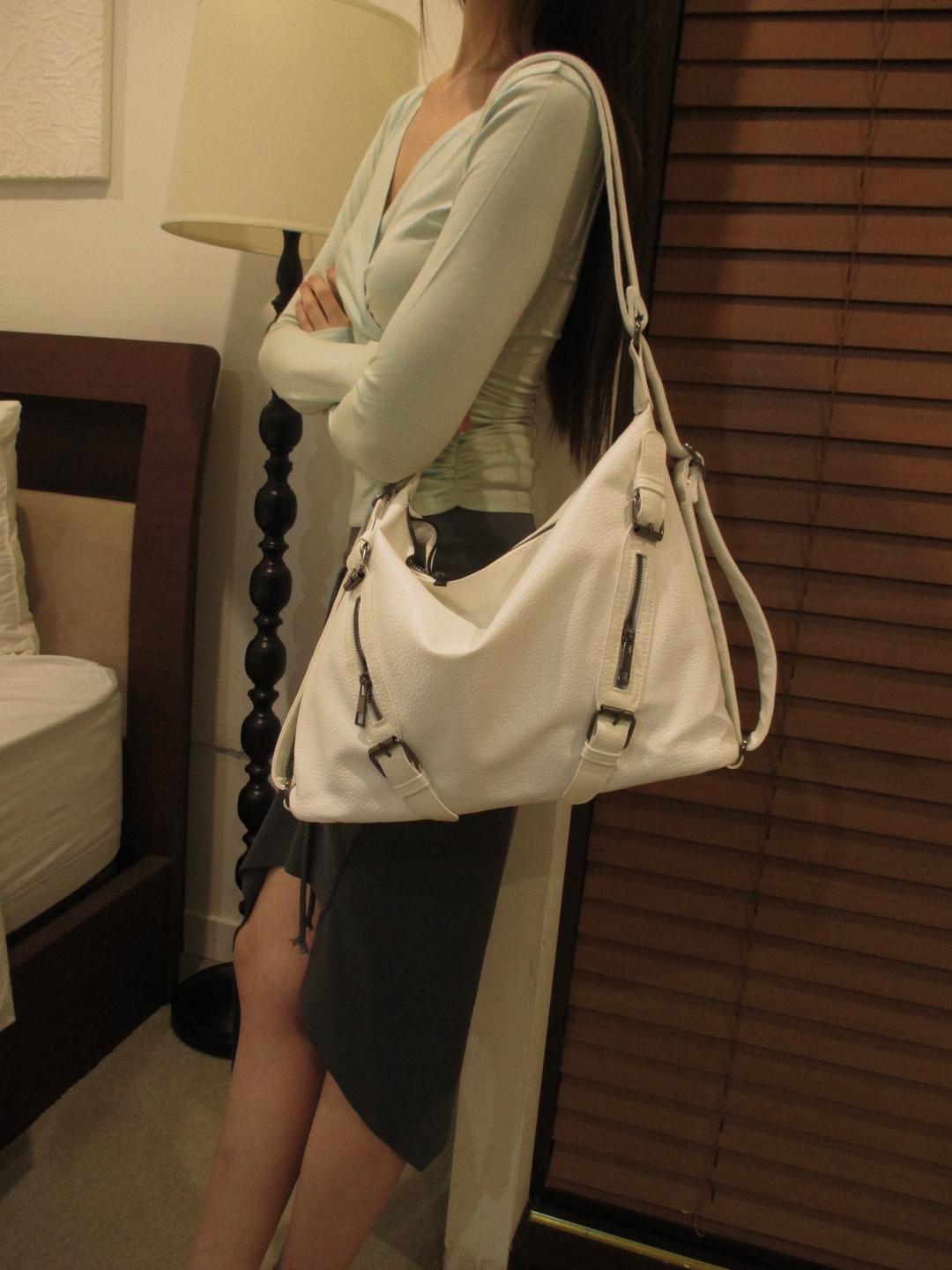 타임라인서울 chic white 2way bag